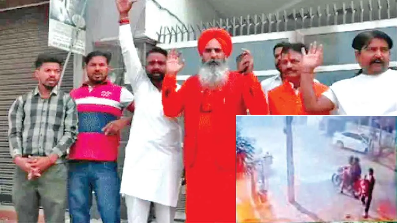शिव सेना नेता के घर पर पैट्रोल बम से हमला