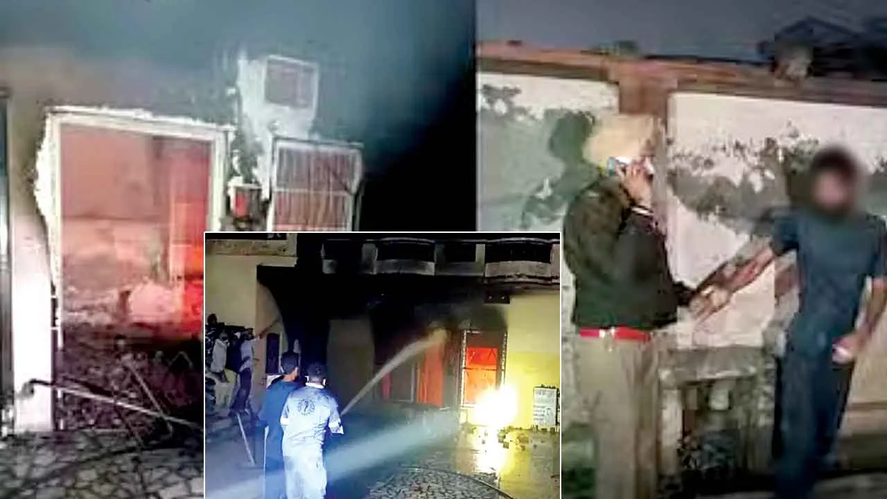 Fire: नशे के लिए रुपए न मिलने पर युवक ने अपने ही घर को लगाई ‘आग’