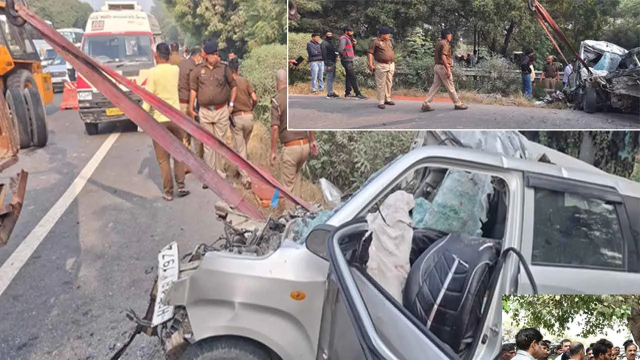 Road Accident: एक्सप्रेस वे पर सड़क हादसा, एक ही परिवार के पांच लोगों की दर्दनाक मौत