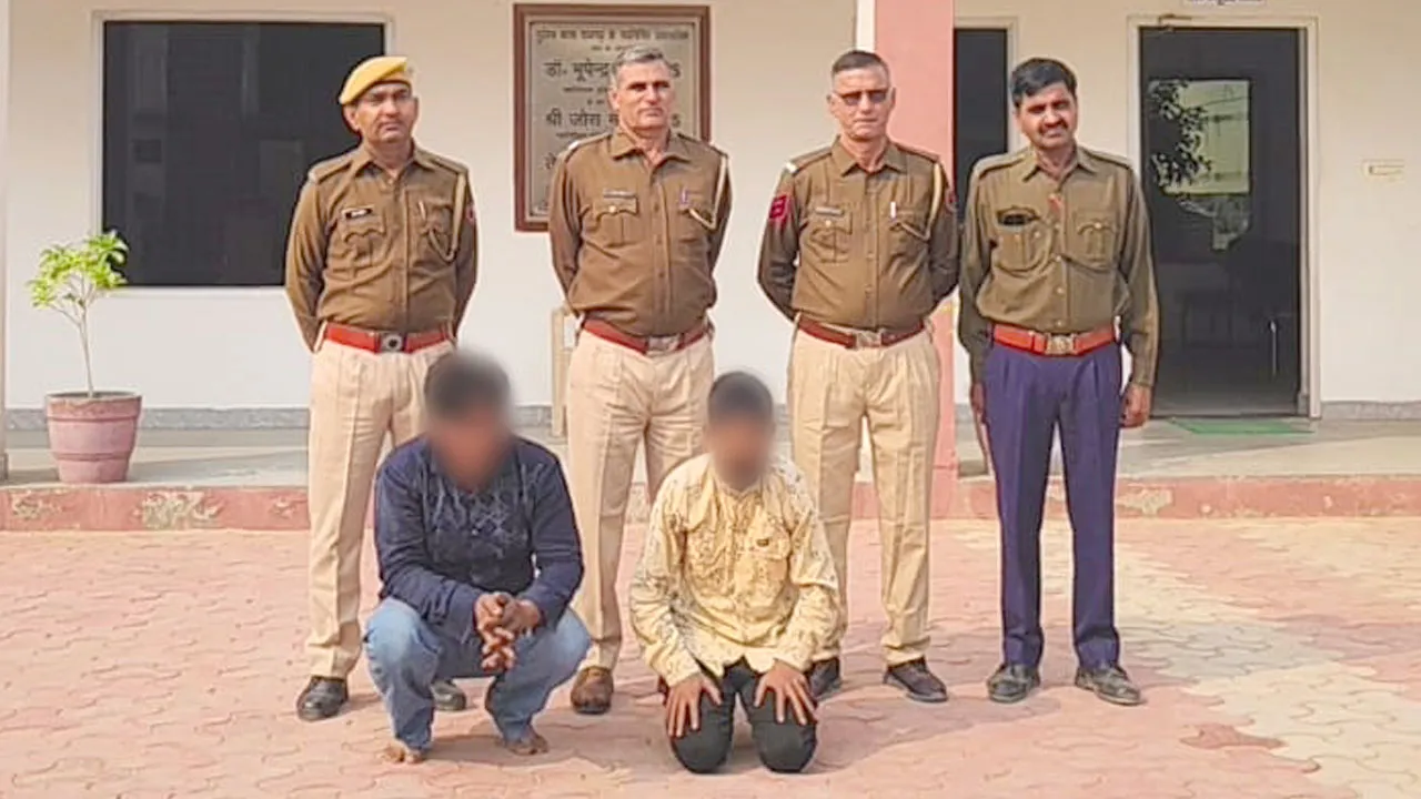राजगढ थाना पुलिस ने मात्र तीन दिन में चोरी की घटना का किया पर्दाफाश