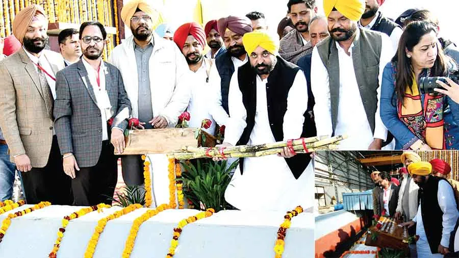सीएम मान ने बटाला चीनी मिल में एनजी प्लांट का किया उद्घाटन
