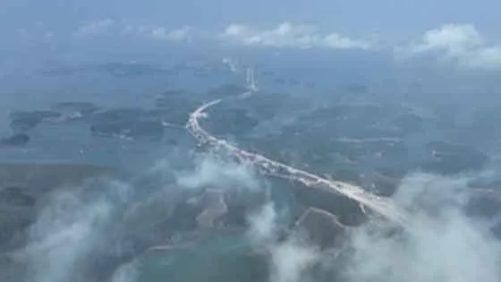 China Lungmen Bridge: चीन में समुद्र के ऊपर पुल! यातायात के लिए खुला!