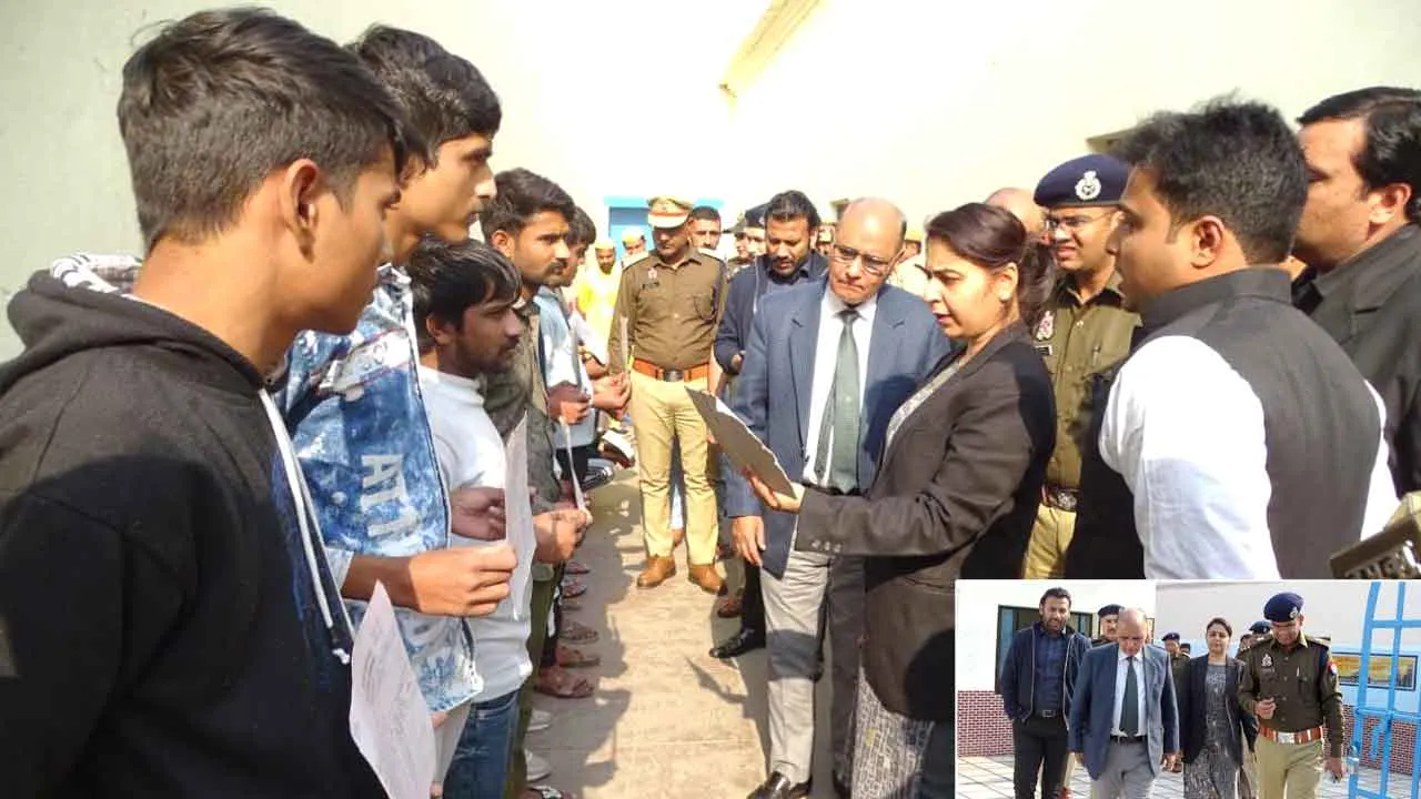 जिला जज ने सीजेएम व डीएम-एसपी के साथ कारागार का किया निरीक्षण