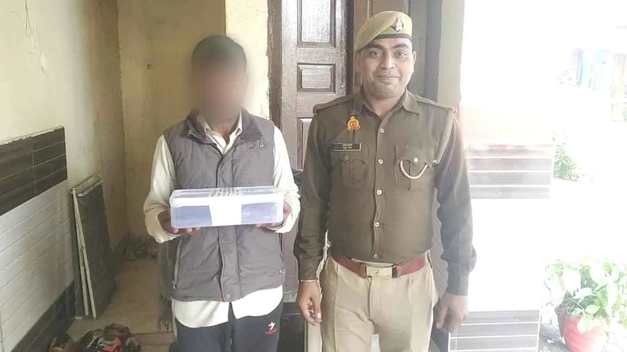 मुठभेड़ के दौरान फरार गौ-तस्करी का आरोपी पकड़ा, तमंचा बरामद
