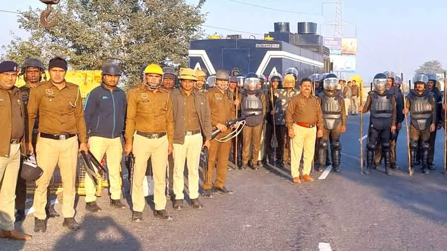 किसान आंदोलन: कैथल पुलिस अलर्ट, नाको पर पुलिस कर्मचारी-अधिकारी तैनात