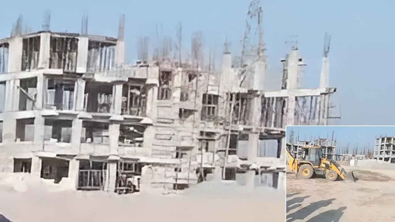 विवादों के विश्वविद्यालय का कछुआ चाल से चल रहा निर्माण कार्य