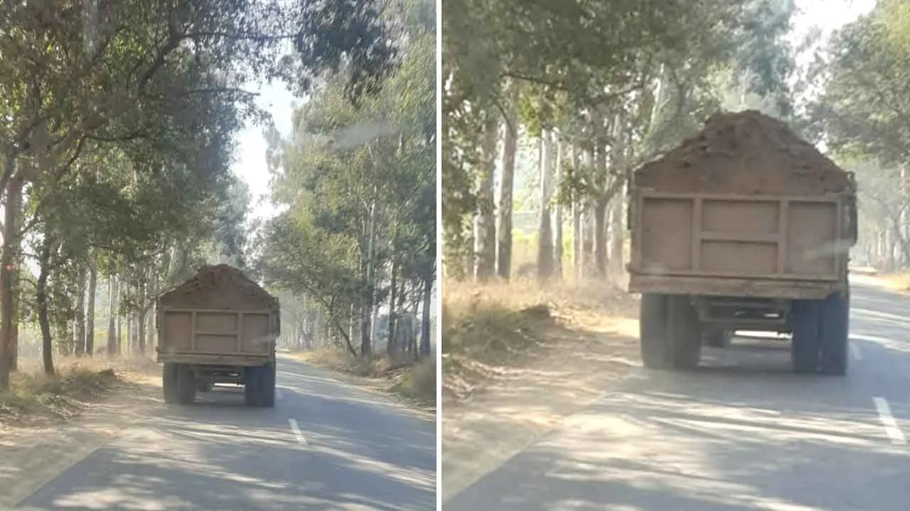 आरटीए की लापरवाही: खारवन-जगाधरी रोड पर सैकड़ों की संख्या में दौड़ती है ओवरलोड मिटटी की ट्रैक्टर-ट्रालियां