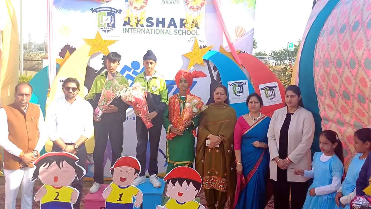 अक्षरा इंटरनेशनल स्कूल के वार्षिक स्पोर्ट्स डे पर बच्चों ने विभिन्न प्रतियोगिताओं में दिखाया टैलेंट