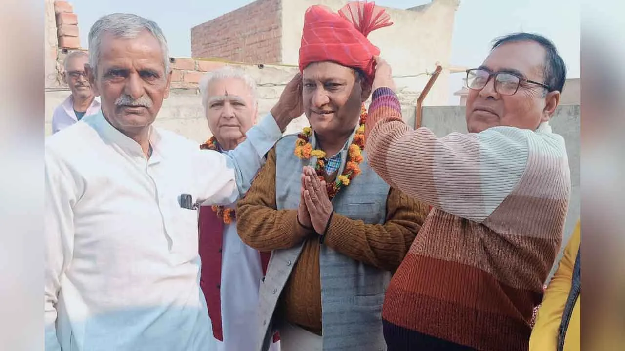 राजेन्द्र कुमार नायक का राजगढ़ में नायक समाज ने किया अभिनन्दन