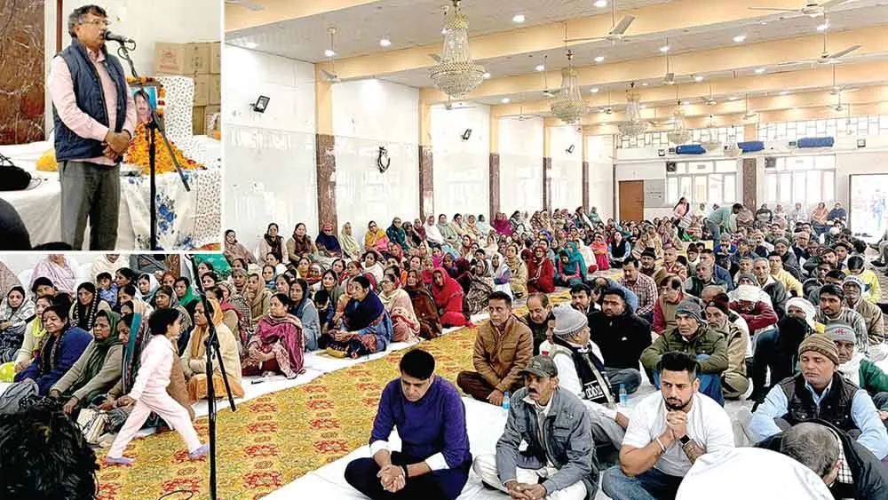 शरीरदानी सुभाष इन्सां को नामचर्चा कर दी भावभीनी श्रद्धांजलि