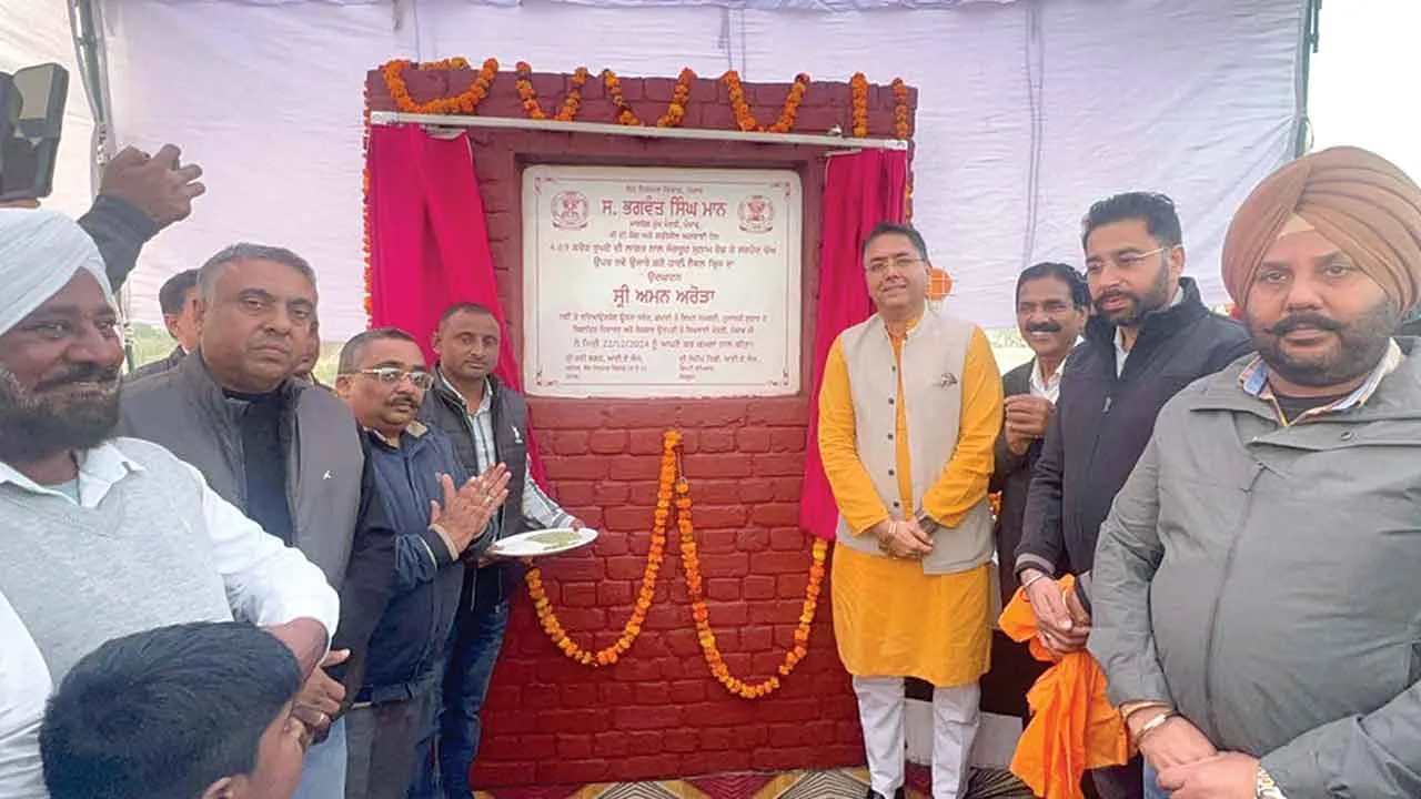 कैबिनेट मंत्री अरोड़ा ने किया हाई लैवल ब्रिज का उद्घाटन