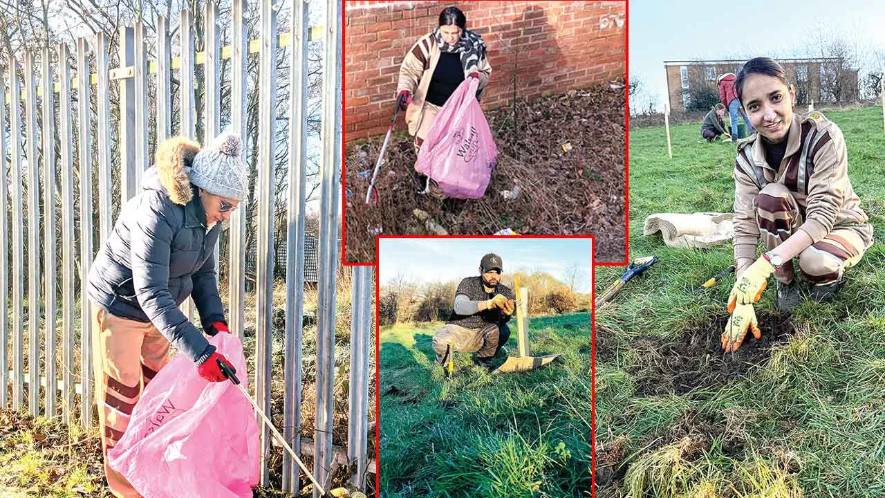 England Cleanliness Campaign: इंग्लैंड की साध संगत ने मानवता भलाई के कार्य कर मनाई पावन एमएसजी अवतार माह की खुशी