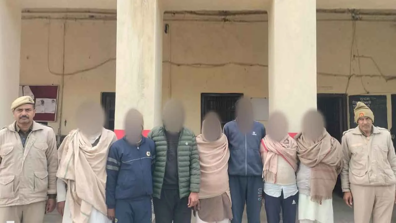 मण्डावर फायरिंग प्रकरण में ग्राम प्रधान व भाजपा नेता समेत नौ गिरफ्तार
