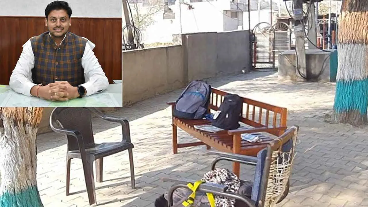 District Employment Office: कैथल में पेड़ के नीचे एक बेंच और दो कुर्सी पर चल रहा जिला रोजगार कार्यालय