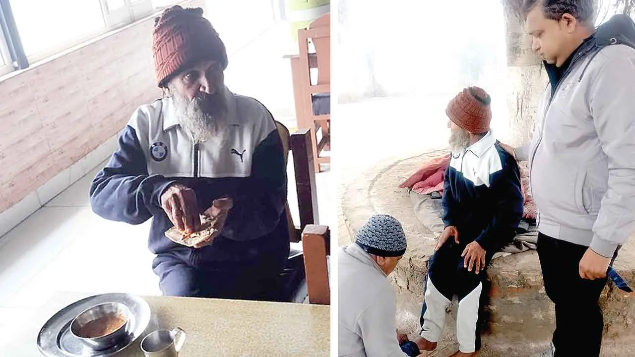Kaithal Welfare Work: कैथल के सेवादारों ने अपनों की तरह संभाल की सड़क पर घूम रहे मंदबुद्धि इंसान की