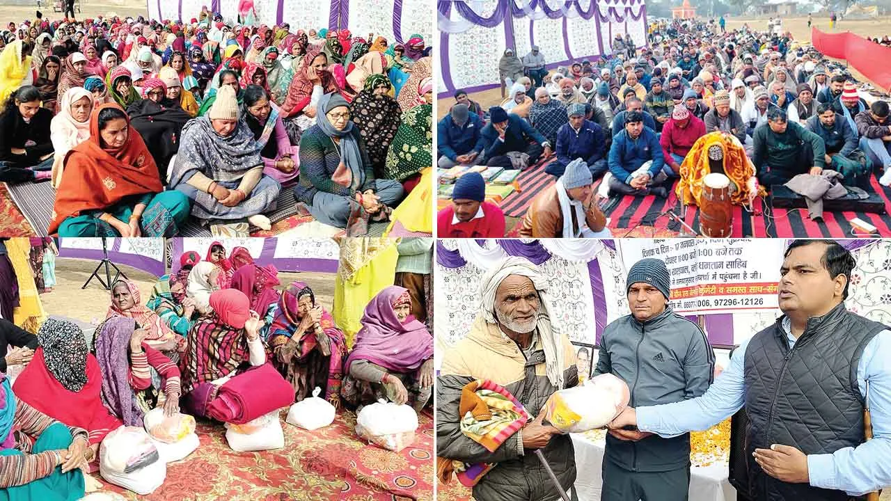 10 ब्लॉकों से भारी तादाद में पहुंची शहीदों की श्रद्धांजलि नामचर्चा में साध-संगत