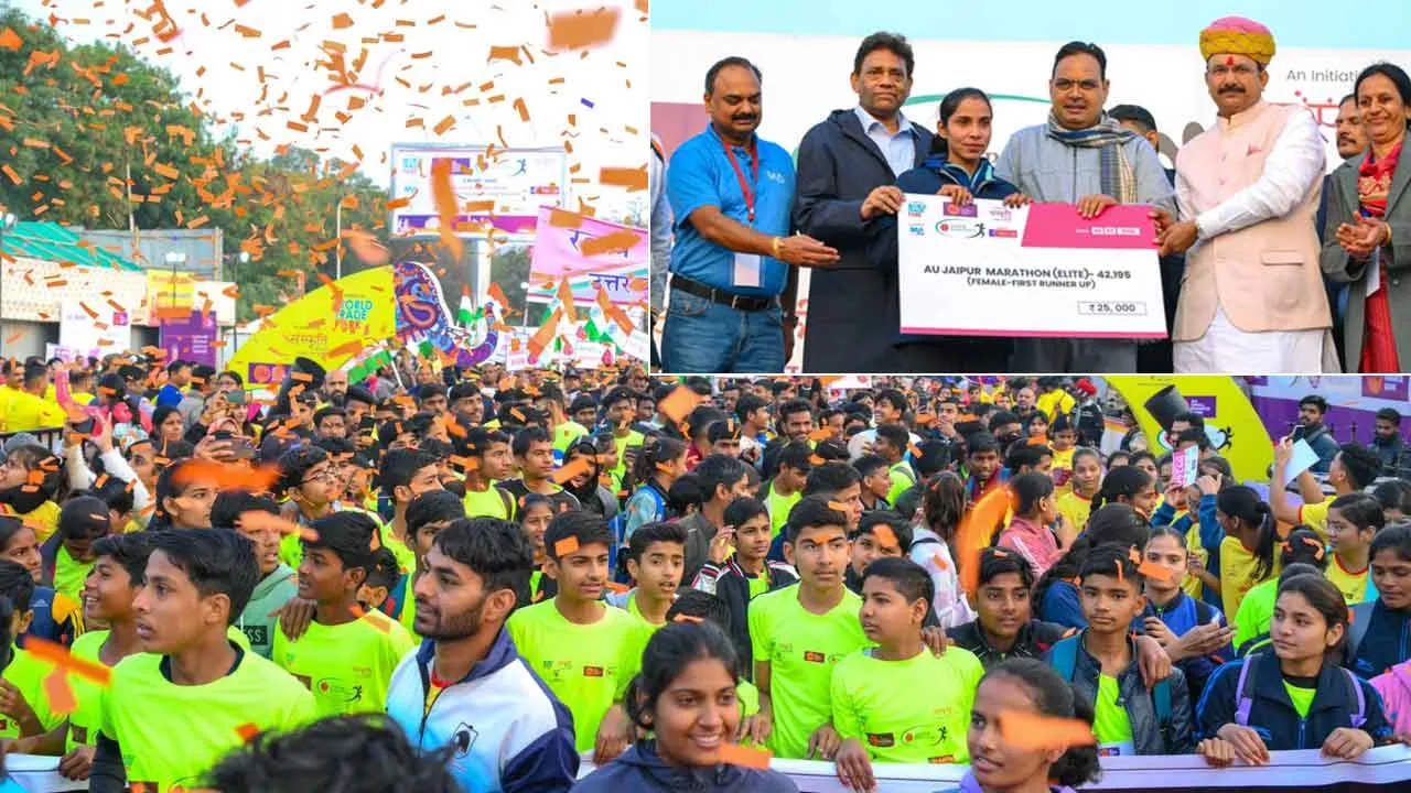 Jaipur Marathon: स्वास्थ्य के ‘महाकुम्भ’ एयू जयपुर मैराथन में 1 लाख लोगों ने लगाई डुबकी