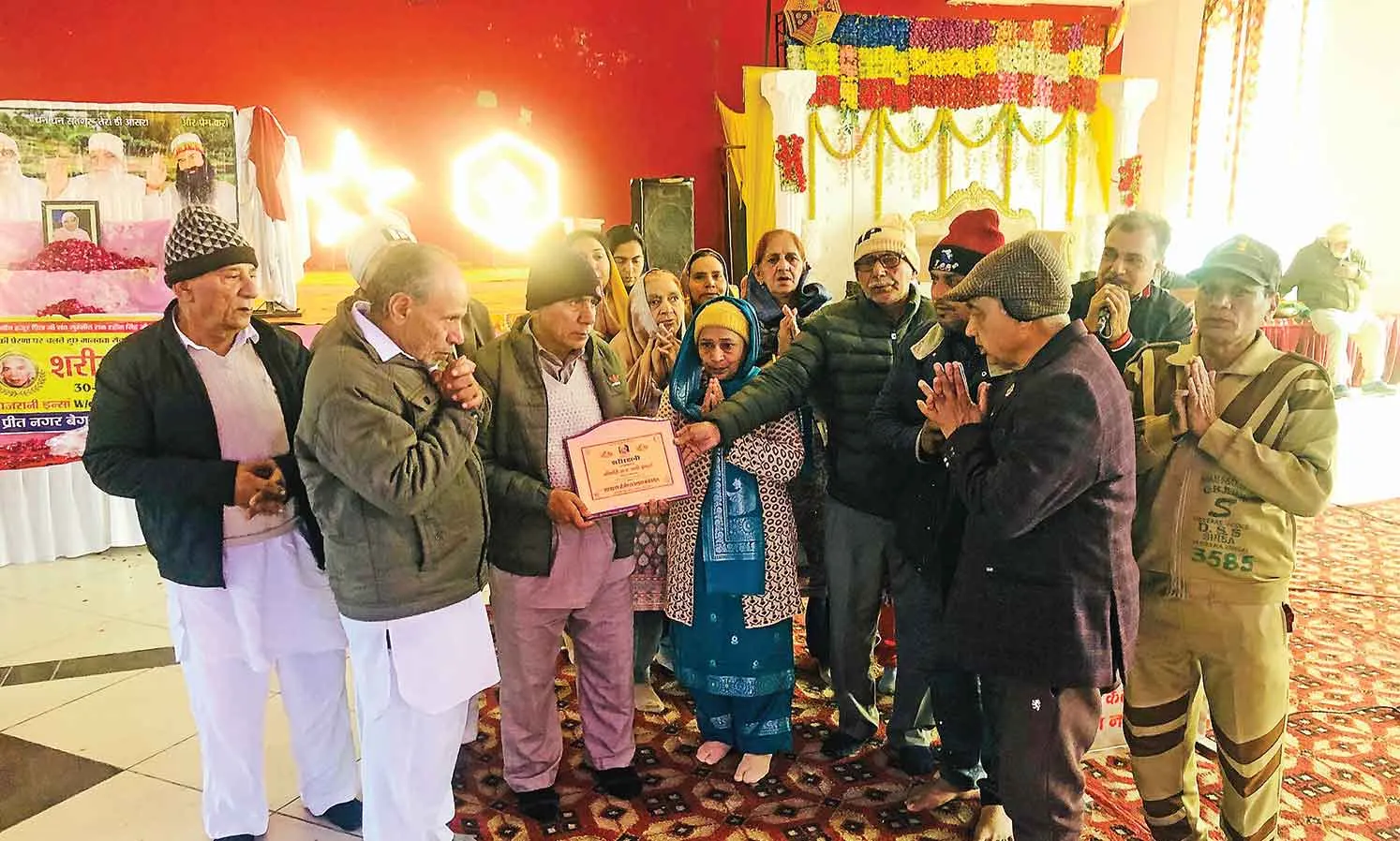 ब्लॉक कल्याण नगर निवासी देहदानी राजरानी इन्सां को नामचर्चा कर अर्पित की भावभीनी श्रद्धांजलि