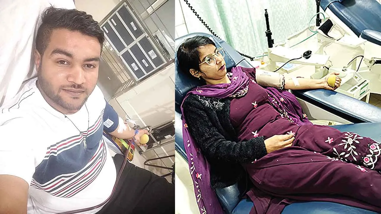 85 मैंबर ने पत्नी सहित रक्तदान कर एक मरीज के इलाज में किया सहयोग