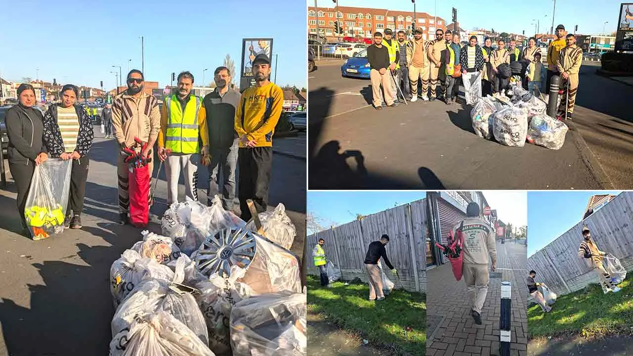 Birmingham: बर्मिंघम की साध-संगत ने एमएसजी गुरुमंत्र भंडारा माह की खुशी में चलाया सफाई अभियान