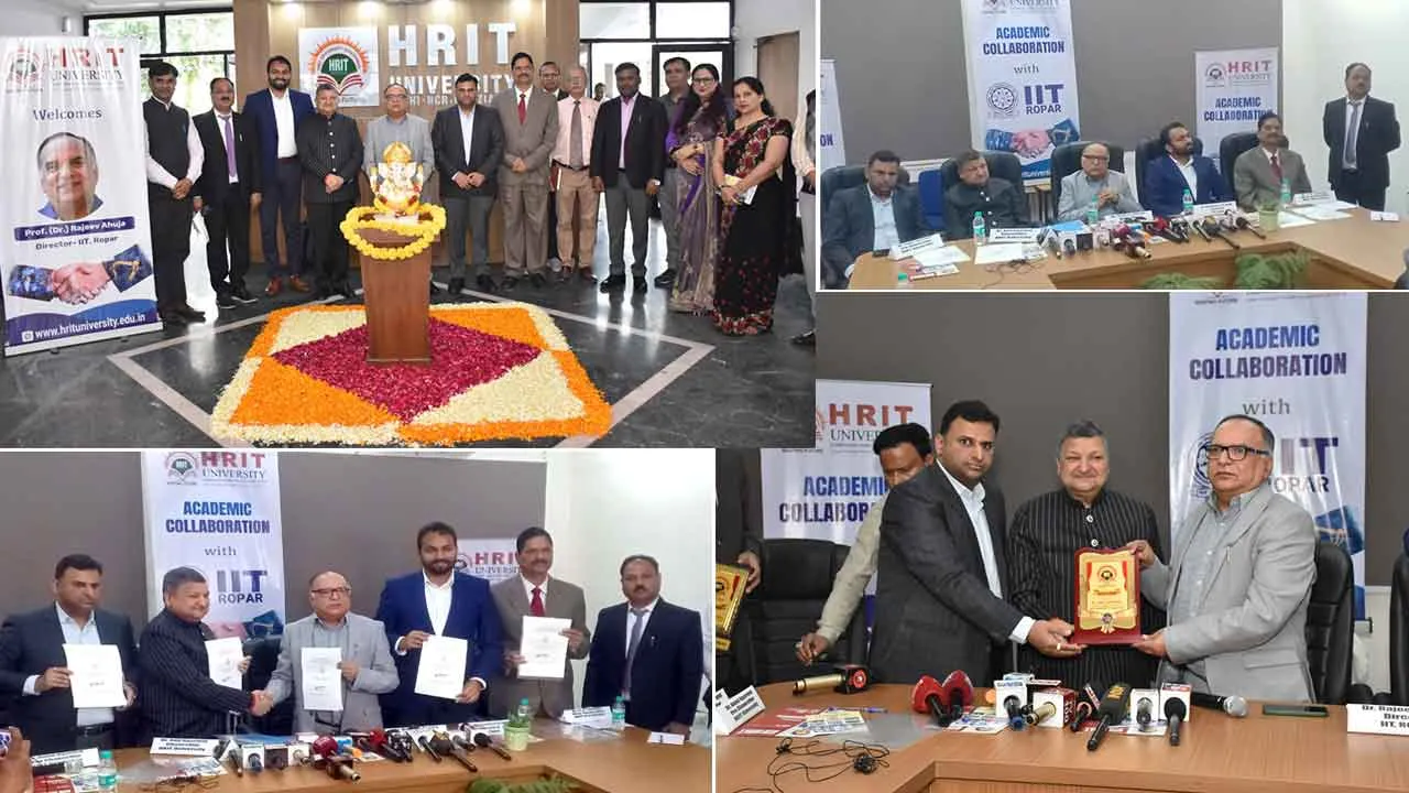 HRIT University: समझौता तकनीकी नवाचार और अनुसंधान में नए आयाम स्थापित करेगा: प्रो.डॉ राजीव आहूजा