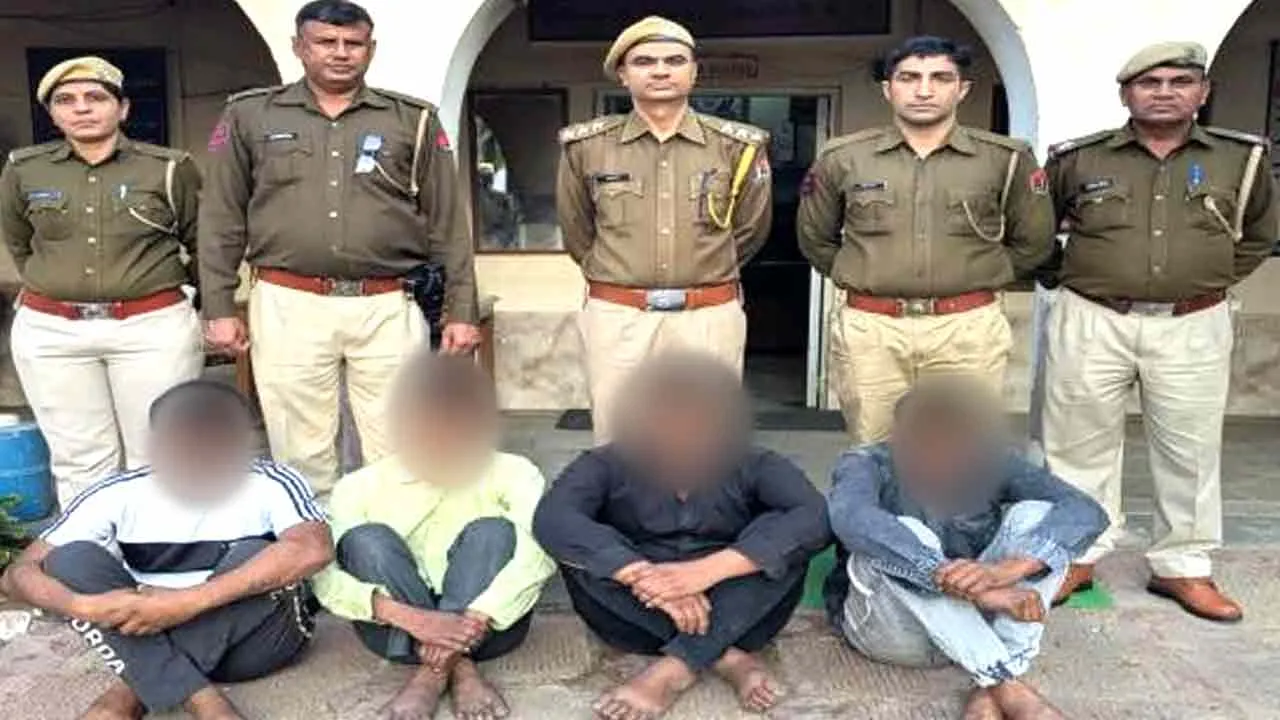 अंतरराज्यीय चोर गिरोह का पर्दाफाश, सरगना सहित चार आरोपी गिरफ्तार