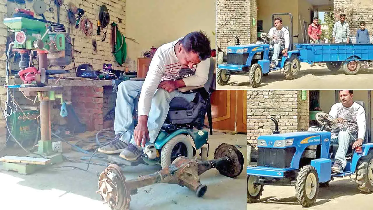 जज्बे को सलाम: करंट ने पैर छीन लिए मगर आत्मविश्वास और कला नहीं, व्हीलचैयर पर बैठकर कर रहा कमाल
