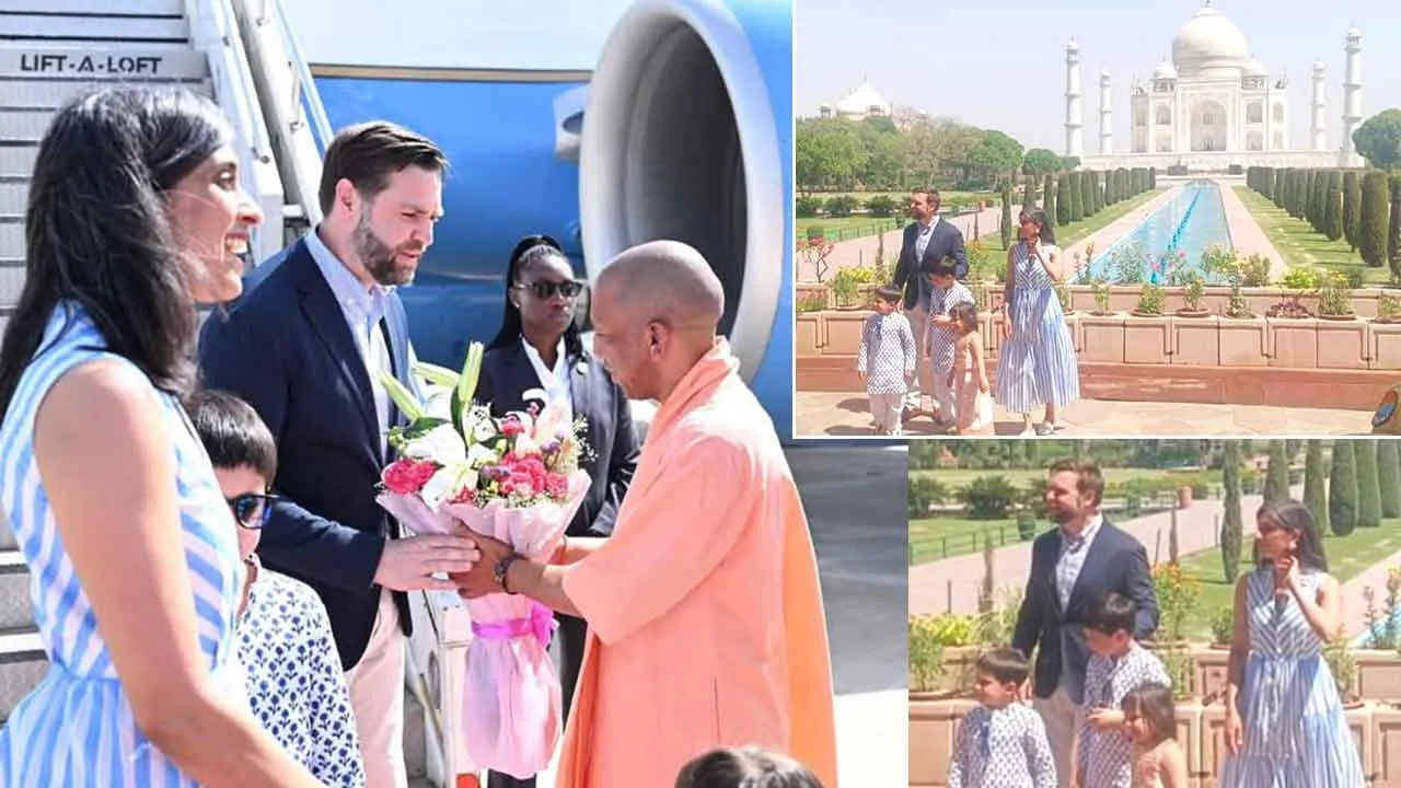 Taj Mahal: अमेरिकी उप राष्ट्रपति वेंस ने पत्नी व बच्चों संग निहारा ताज, बयां की खूबसूरती