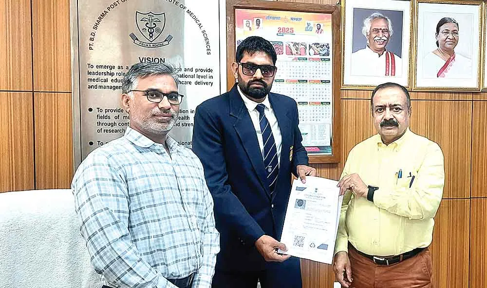 इस अंतर्राष्ट्रीय बॉक्सर ने पीजीआई पहुंच फार्म भरकर अंगदान व देहदान का लिया संकल्प