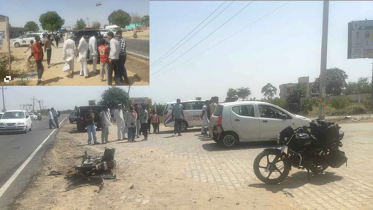Sirsa Road Accident: सिरसा में दड़बा कलां बस स्टैंड पर थार गाड़ी ने बाइक के मारी टक्कर, एक व्यक्ति की मौत