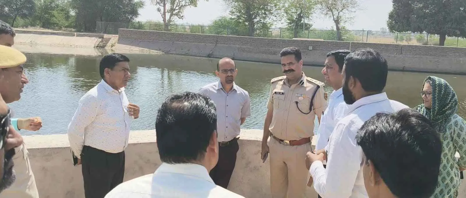 सीएम के संभावित दौरे के मद्देनजर लिया व्यवस्थाओं का जायजा, जिला कलक्टर-एसपी ने किया निरीक्षण