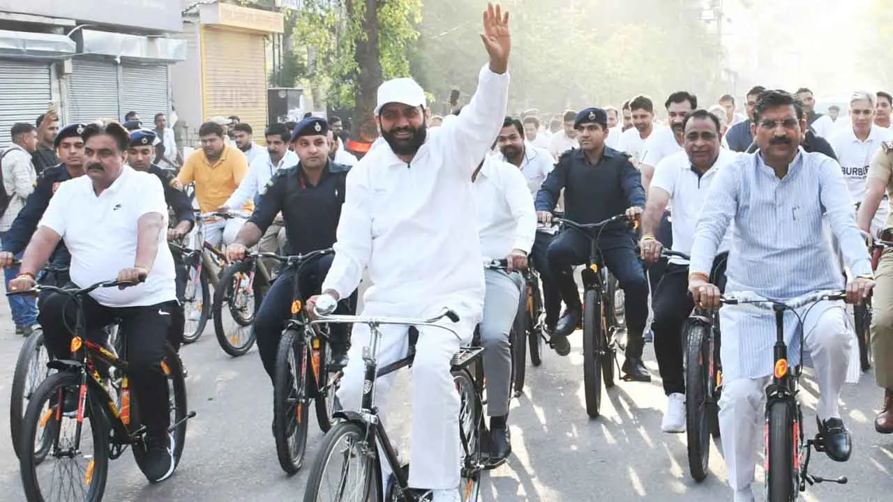 Cyclothon 2.0: सीएम ने नशा मुक्त हरियाणा साइक्लोथॉन 2.0 को झंडी दिखाकर किया रवाना