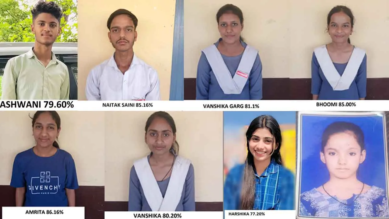 हाईस्कूल में अमृता व इंटरमीडिएट में वंशिका ने मारी बाजी