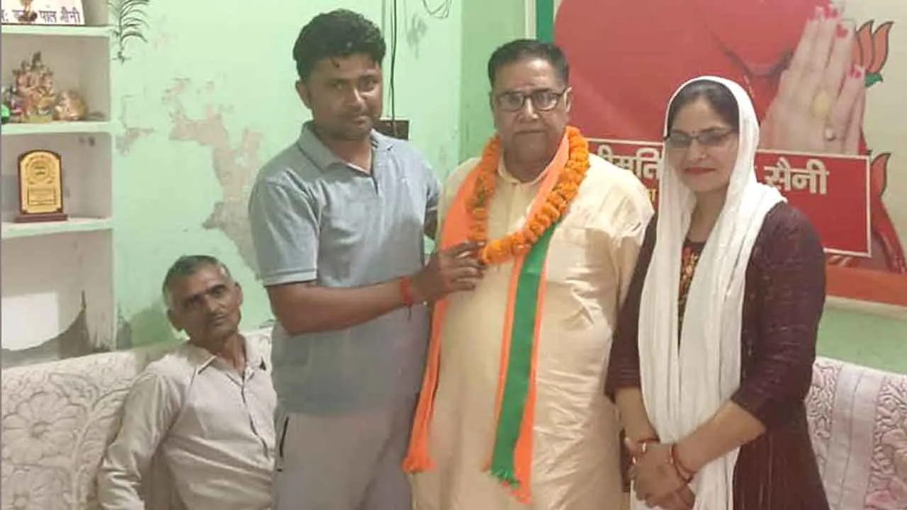 झाड़खेड़ी में मुजफ्फरनगर भाजपा जिलाध्यक्ष का किया स्वागत