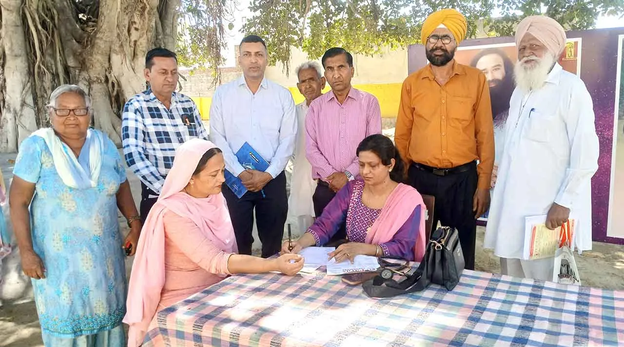 श्री जलालआना साहिब में निशुल्क चिकित्सा जांच शिविर में 40 लोगों की जांच