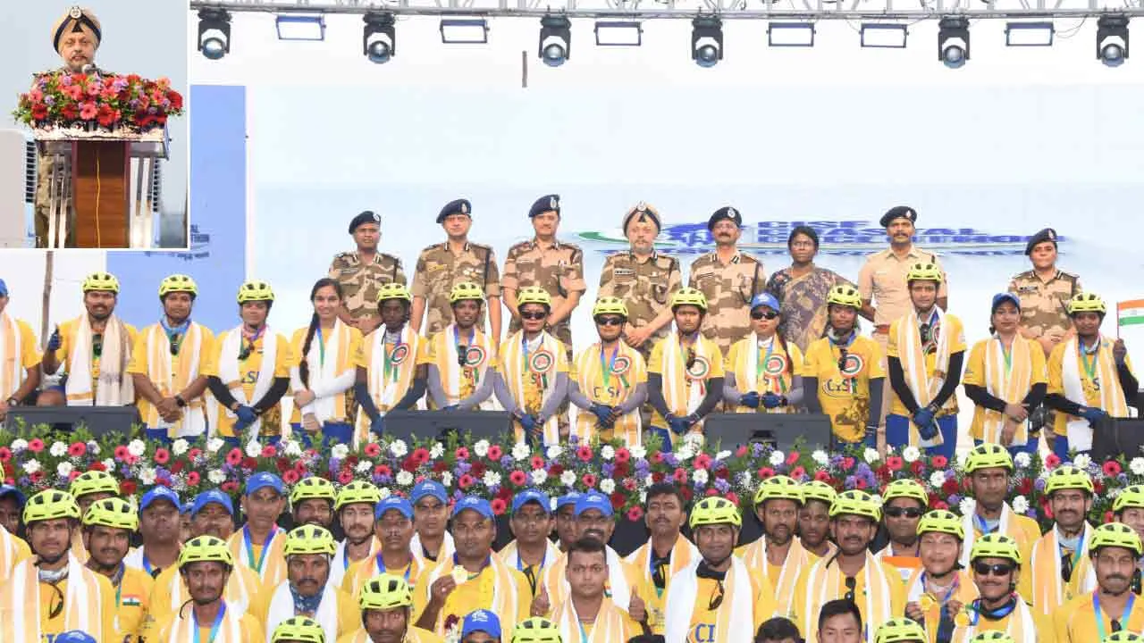 सीआईएसएफ साइक्लोथॉन, तटीय समुदायों के साथ साझेदारी की शुरुआत का प्रतीक: महानिदेशक (सीआईएसएफ)