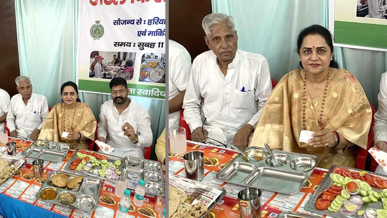 Atal Kisan Mazdoor Canteen: सुनीता दुग्गल ने अटल किसान-मजदूर कैंटीन का किया उद्घाटन