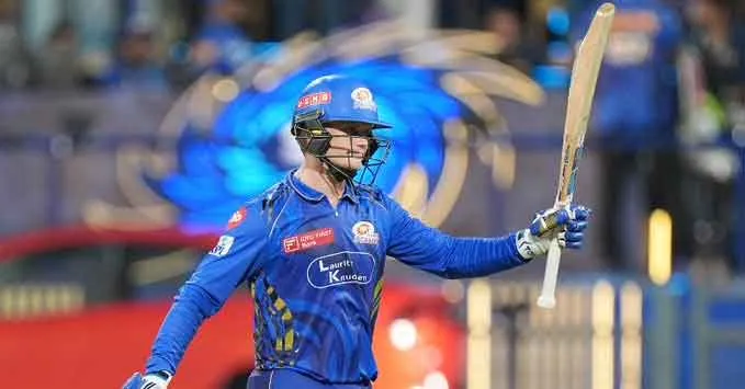 MI vs KKR IPL 2025: मुंबई इंडियंस के रियान रिकल्टन ने किया कमाल!