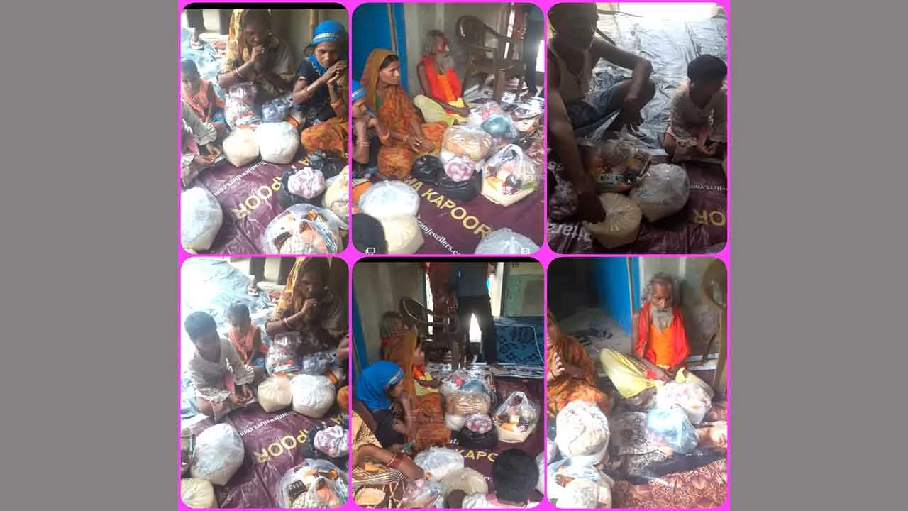 Bihar: बिहार में साध संगत ने 5 जरूरतमंद परिवारों को राशन, 30 बच्चों को बांटी स्टेशनरी