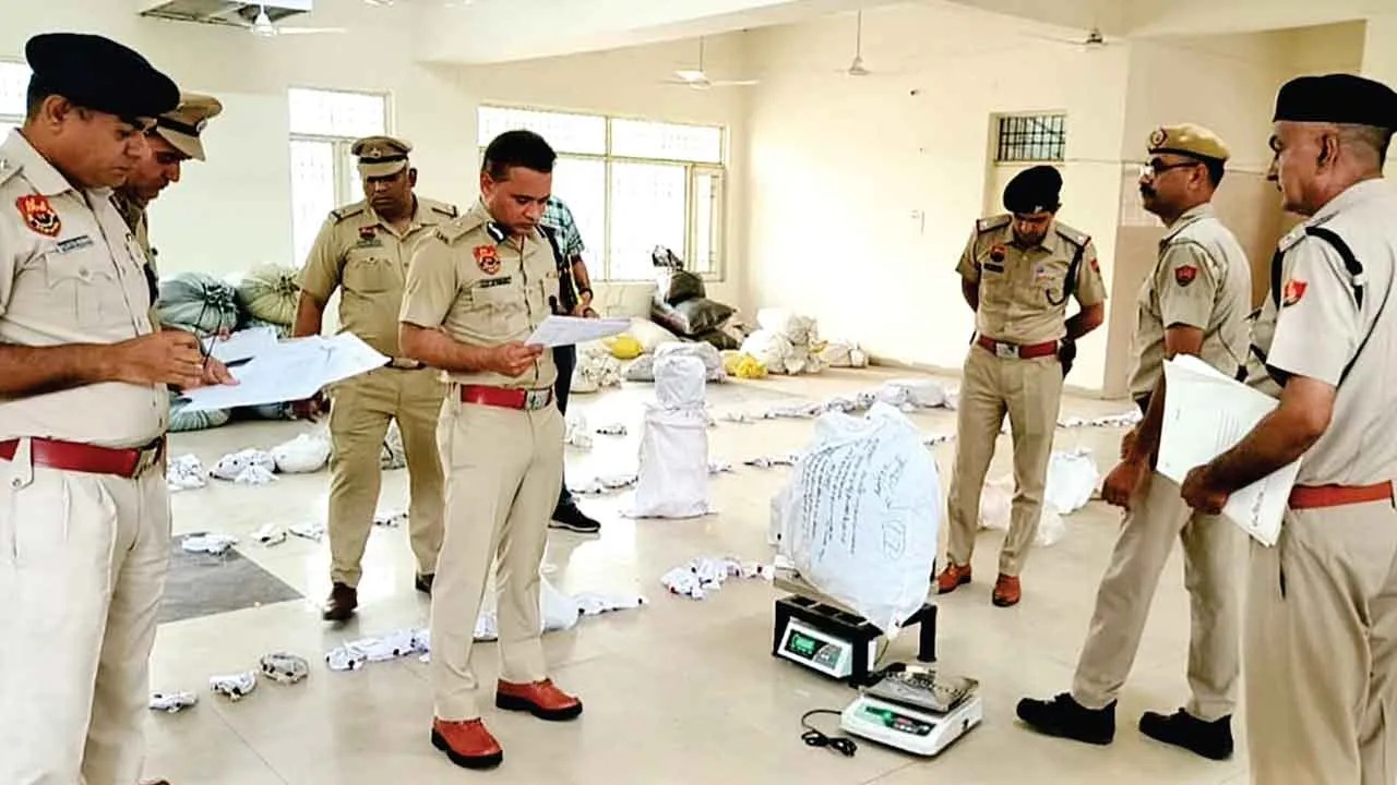 आईजी अम्बाला पंकज नैन पहुंचे पुलिस लाईन जगाधरी