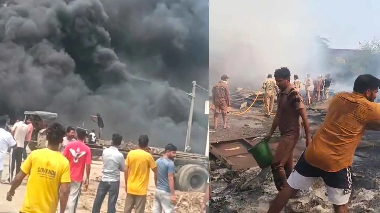 Fire: ट्रक कबाड़ मार्केट में दुकान में लगी भीषण आग, शाह सतनाम जी ग्रीन एस वेलफेयर कमेटी के सेवादारों ने पाया आग पर काबू