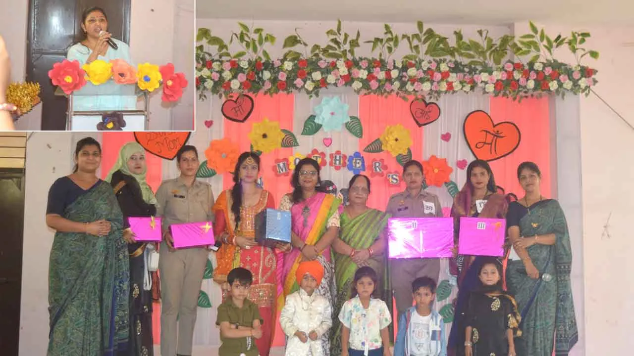 शिखर शिक्षा सदन सीनियर सेकेंडरी स्कूल, मीरापुर में हर्षोल्लास से मनाया गया मदर्स डे समारोह