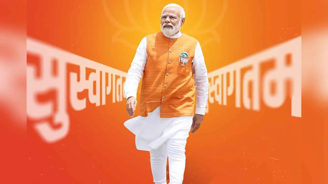 PM Modi Gujarat Visit: गुजरात में प्रधानमंत्री मोदी के स्वागत का ये शानदार अंदाज!