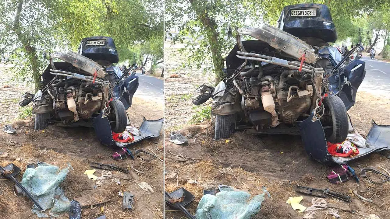 Road Accident: अनियंत्रित कार पलटी, चालक की मौत