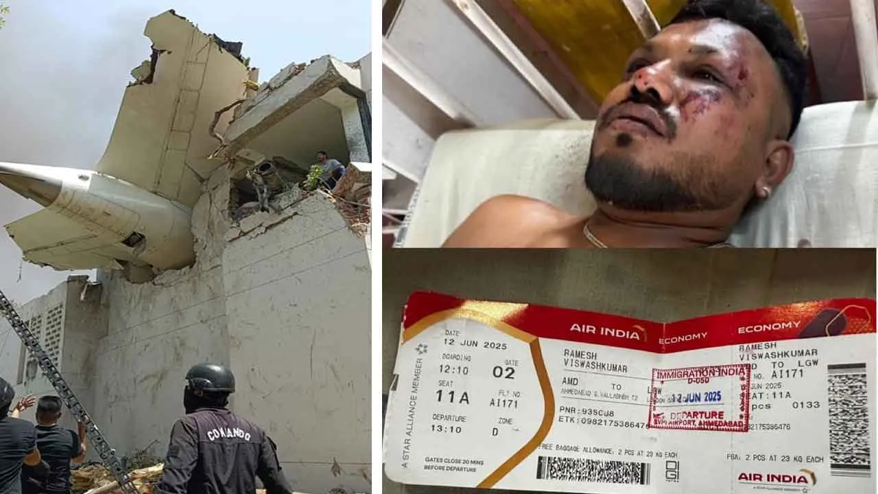 Ahmedabad plane crash Update: विमान दुर्घटना में 242 में से एक व्यक्ति जीवित बचा, कैसी है उसकी हालत?