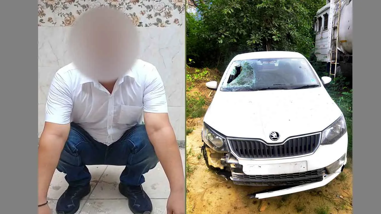 एलएलबी के छात्र को गाड़ी से कुचलने का आरोपी सिविल इंजीनियर काबू