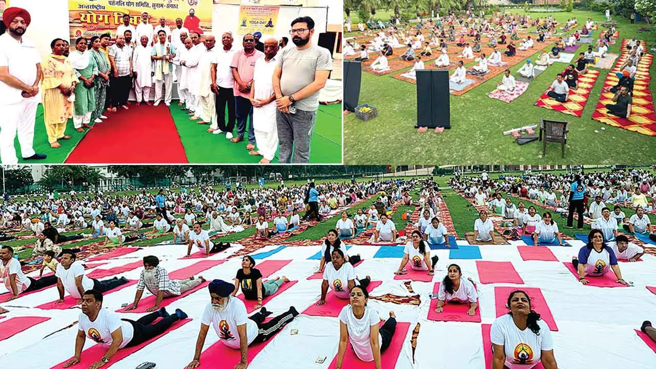 5000 से अधिक पट्यालवियों ने किया ‘योग’, योग के रंग में रंगा सुनाम