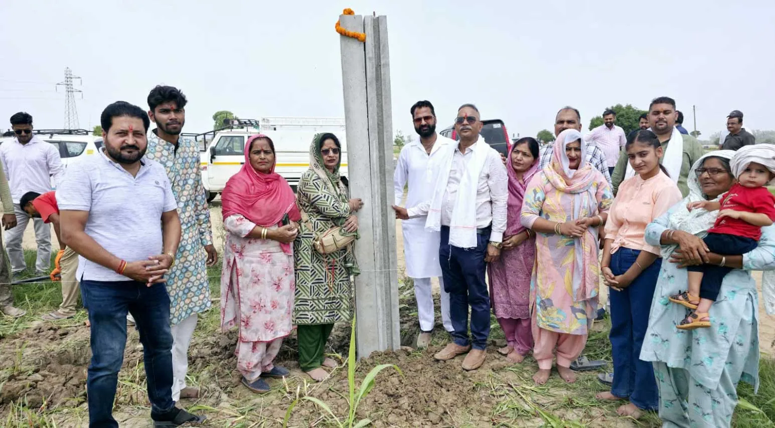 लोहार माजरा के निकट 13 एकड़ में बनने जा रही नंद बाबा गौशाला के लिए हुआ भूमि पूजन यज्ञ