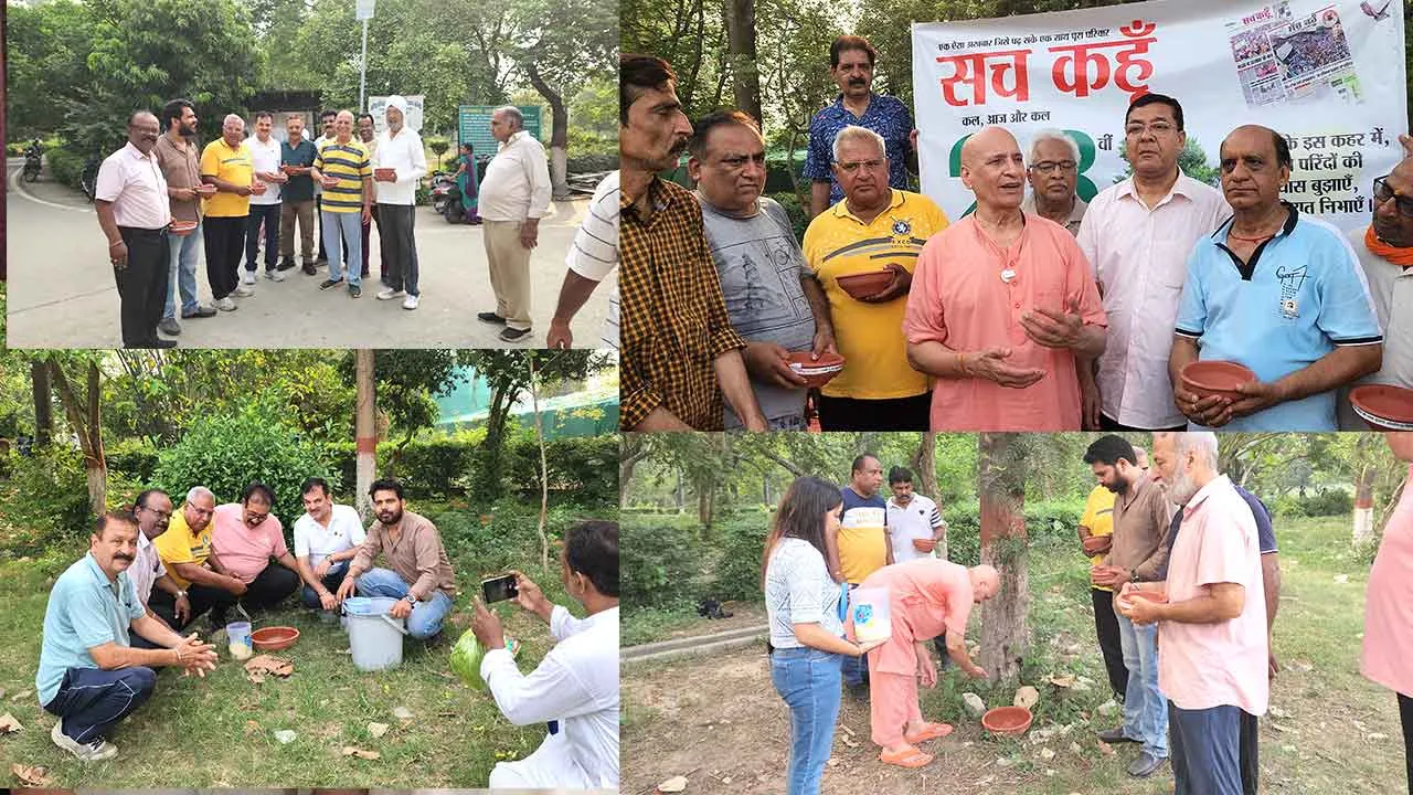 सहारनपुर में सकोरे बाटकर मनाई दैनिक सच कहूँ कि 23वीं वर्षगांठ!