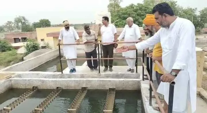 शिकायत पर एसई-एईएन ने किया वाटर वर्क्स का निरीक्षण